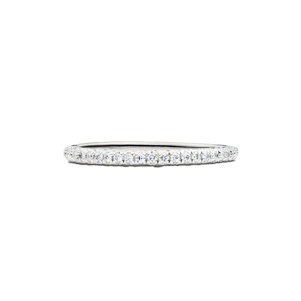 Brooke Lab Grown Diamond Brooke Wedding Band in 14K White Gold (3/8 ct. tw.) – Image 1 of 4