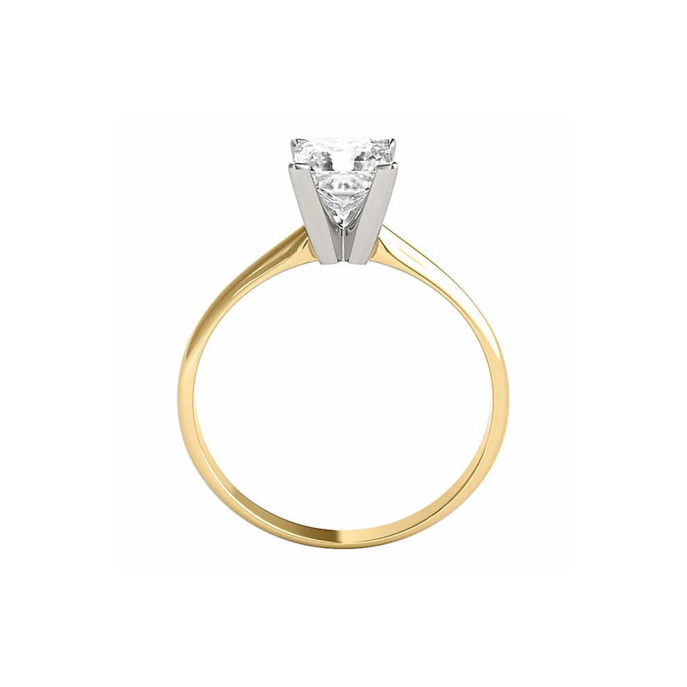 Princess-Cut Diamond Solitaire Engagement Ring in 14K Yellow Gold (1 ct.) – Image 2 of 3