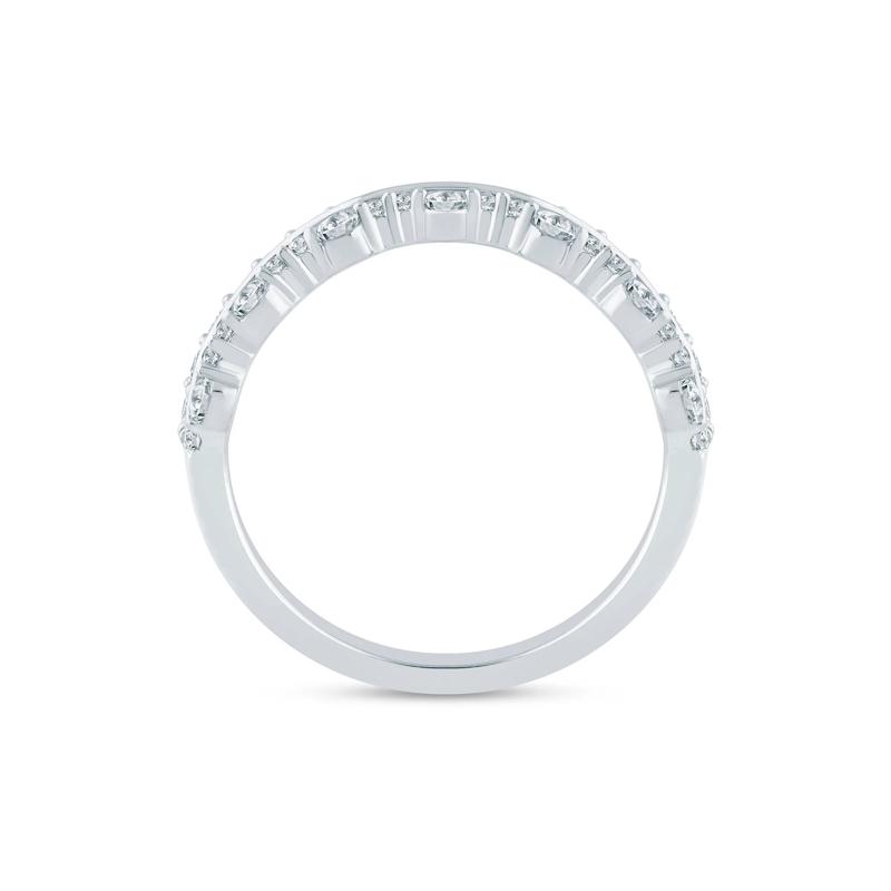 Lab Grown Diamond Multi-Row Anniversary Band in 14K White Gold &#40;5/8 ct. tw.&#41; – Image 2 of 3