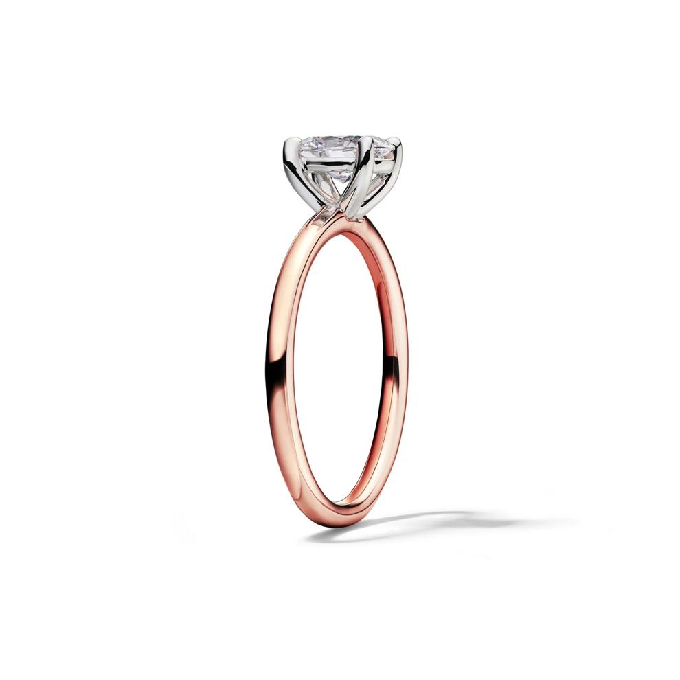 Lab Grown Diamond Solitaire Oval Engagement Ring in 14K Rose Gold (1 1/2 ct.) – Image 3 of 4
