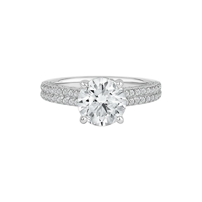 Morgan Lab Grown Diamond Engagement Ring in 14K White Gold &#40;2 7/8 ct. tw.&#41; – Image 1 of 5