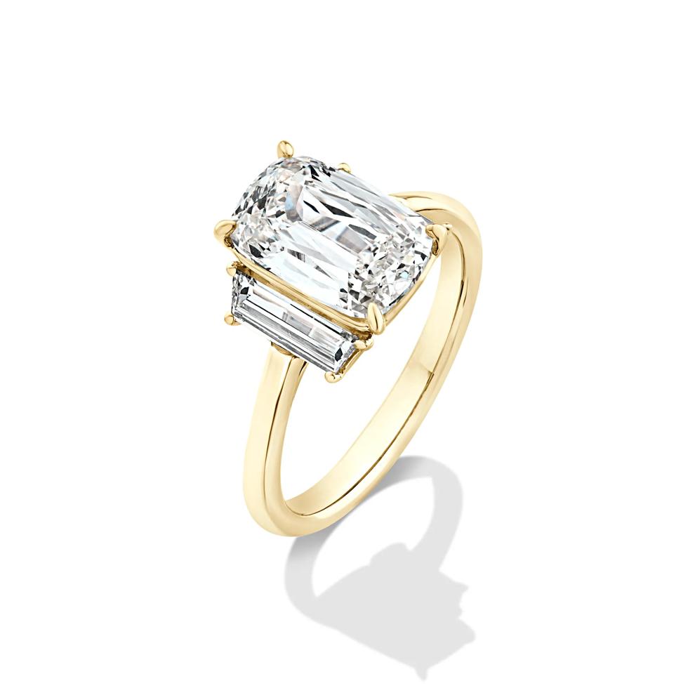 Lab Grown Diamond Special-Cut Cushion Engagement Ring in 14K Yellow Gold (3 5/8 ct. tw.) – Image 4 of 4