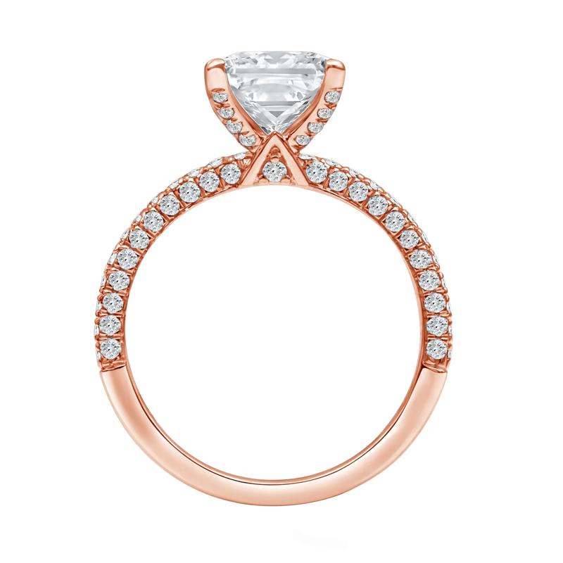 Isla Lab Grown Diamond Engagement Ring in 14K Rose Gold &#40;3 5/8 ct. tw.&#41; – Image 2 of 4