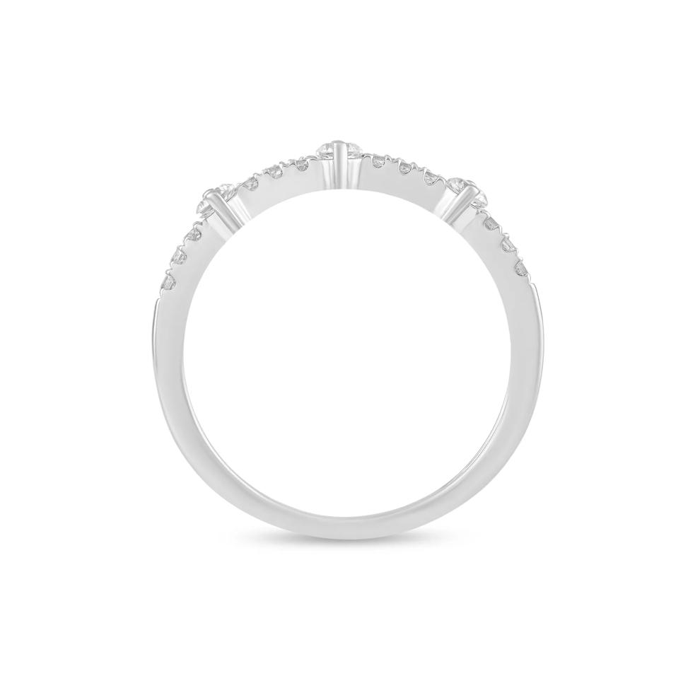 Diamond Double Row Band in 14K White Gold (1/2 ct. tw.) – Image 2 of 4