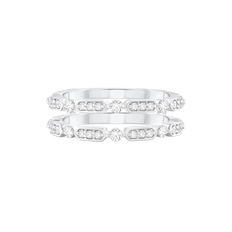 Diamond Ring Insert in 10K White Gold &#40;1/2 ct. tw.&#41; – Image 1 of 3