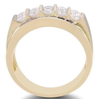Men's 1 1/2 ct. tw. Diamond Band in 10K Yellow Gold