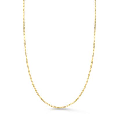 Adjustable Box Chain in 10K Yellow Gold, 22" 