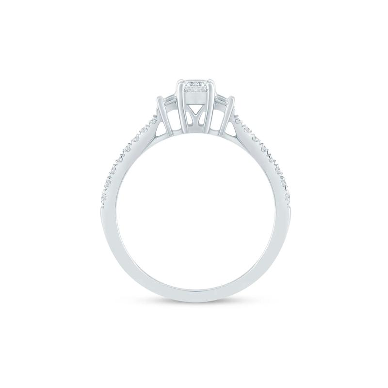 Lab Grown Diamond Promise Ring in Sterling Silver &#40;3/8 ct. tw.&#41; – Image 2 of 3