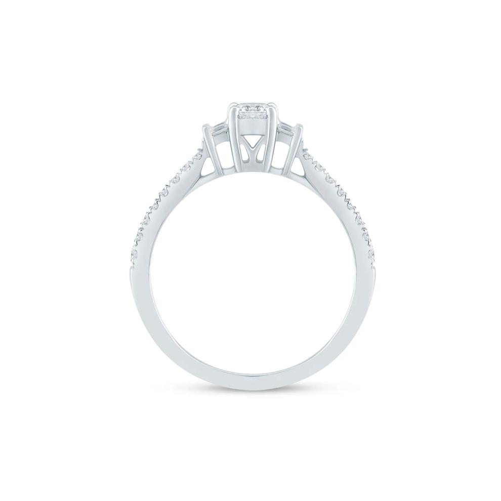 Lab Grown Diamond Promise Ring in Sterling Silver (3/8 ct. tw.) – Image 2 of 3