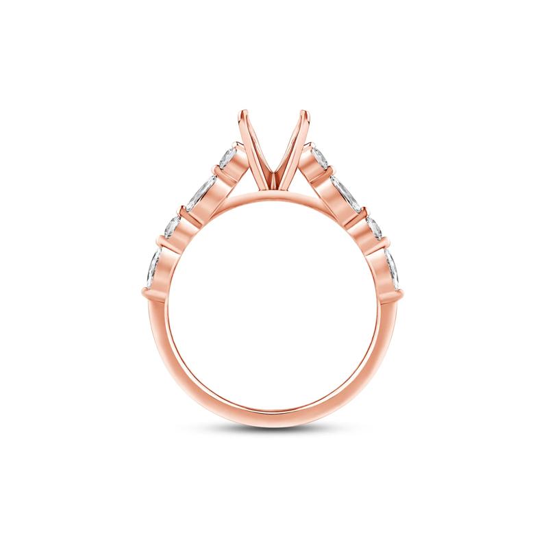 Diamond Semi-Mount in 14K Rose Gold &#40;1/2 ct. tw.&#41; – Image 2 of 5