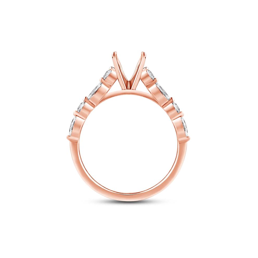 Diamond Semi-Mount in 14K Rose Gold (1/2 ct. tw.) – Image 2 of 5
