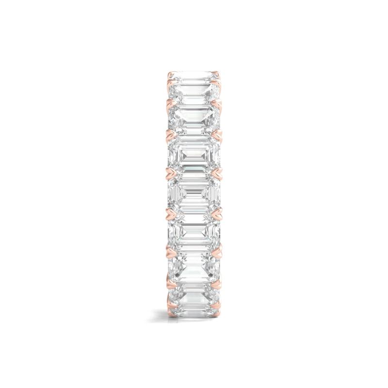 Lab Grown Emerald-Cut Diamond Eternity Band in 14K Rose Gold &#40;5 ct. tw.&#41;  – Image 3 of 3