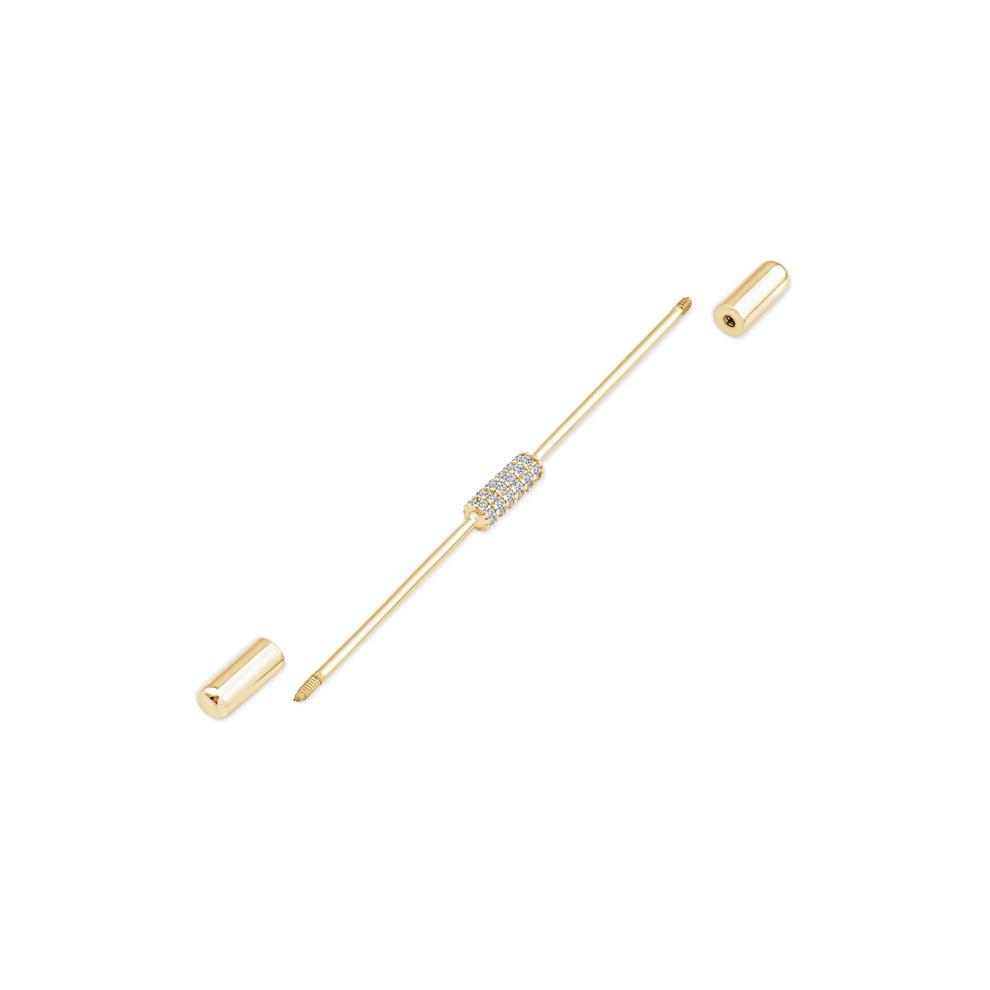 Men's Lab Grown Diamond Collar Bar in Vermeil (1/5 ct. tw.) – Image 2 of 2