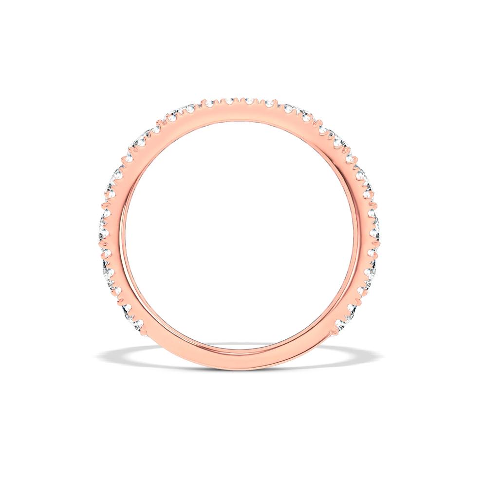 Lab Grown Diamond Double Row Band in 14K Rose Gold (3/4 ct. tw.) – Image 2 of 4