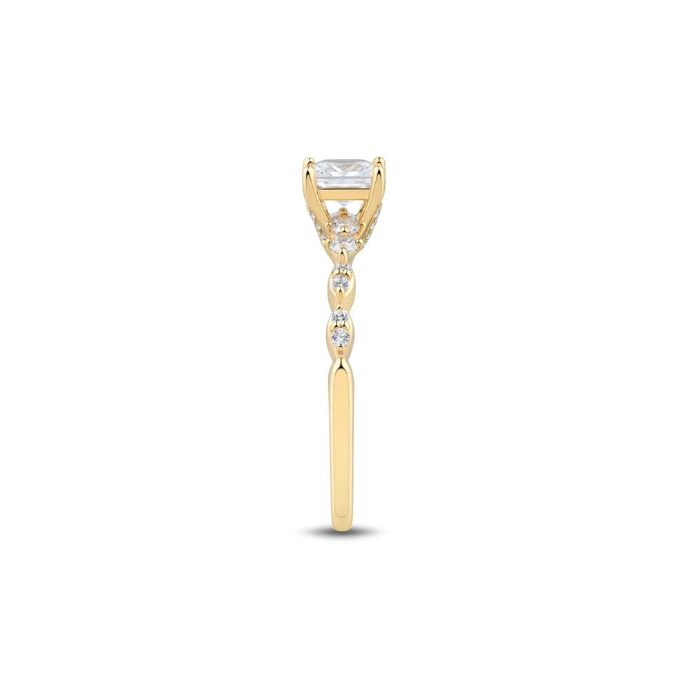 Princess-Cut Diamond Engagement Ring in 14K Yellow Gold (1 ct. tw.) – Image 2 of 3