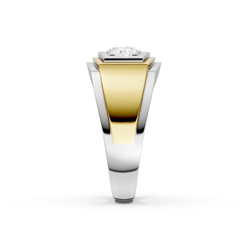 Men's Lab Grown Diamond Three-Stone Band in 10K White Gold (2 ct. tw.) – Image 3 of 4