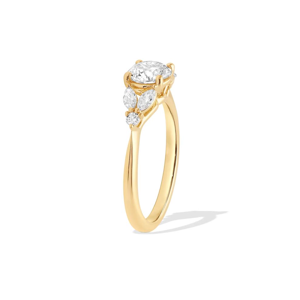 Round Diamond Engagement Ring in 14K Yellow Gold (1 1/3 ct. tw.) – Image 3 of 4