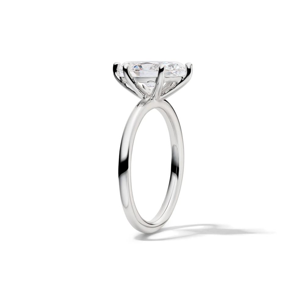 Lab Grown Diamond Solitaire Marquise Engagement Ring in Platinum (2 ct.) – Image 3 of 4
