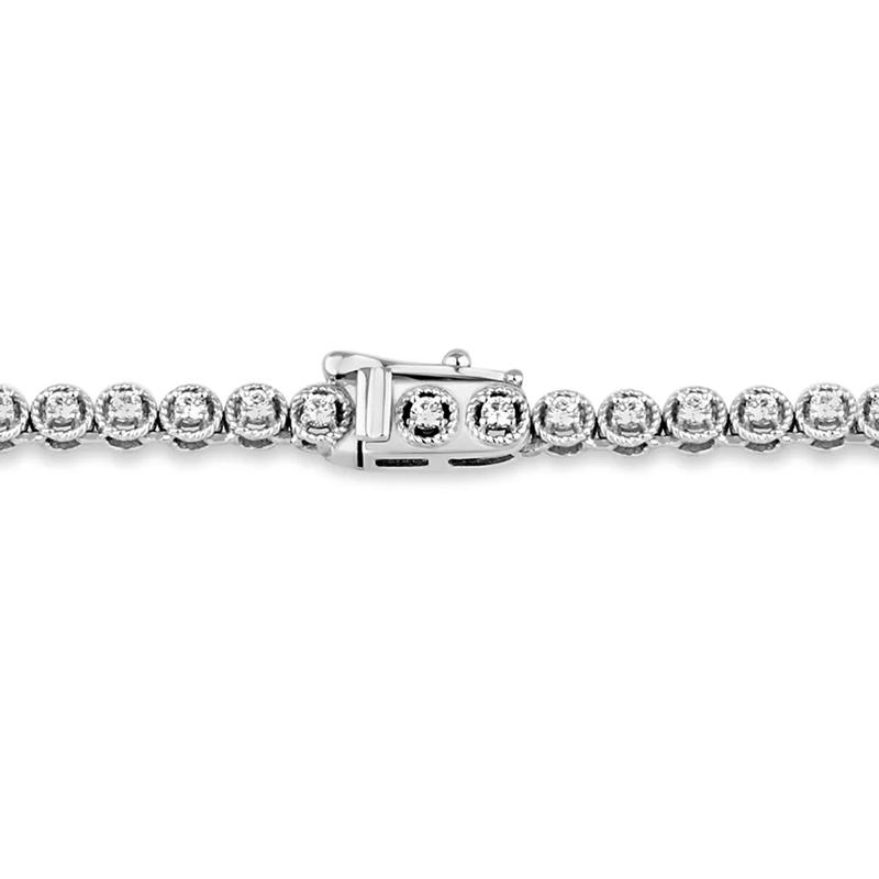 Diamond Tennis Necklace in 10K White Gold &#40;2 1/2 ct. tw.&#41; – Image 3 of 3