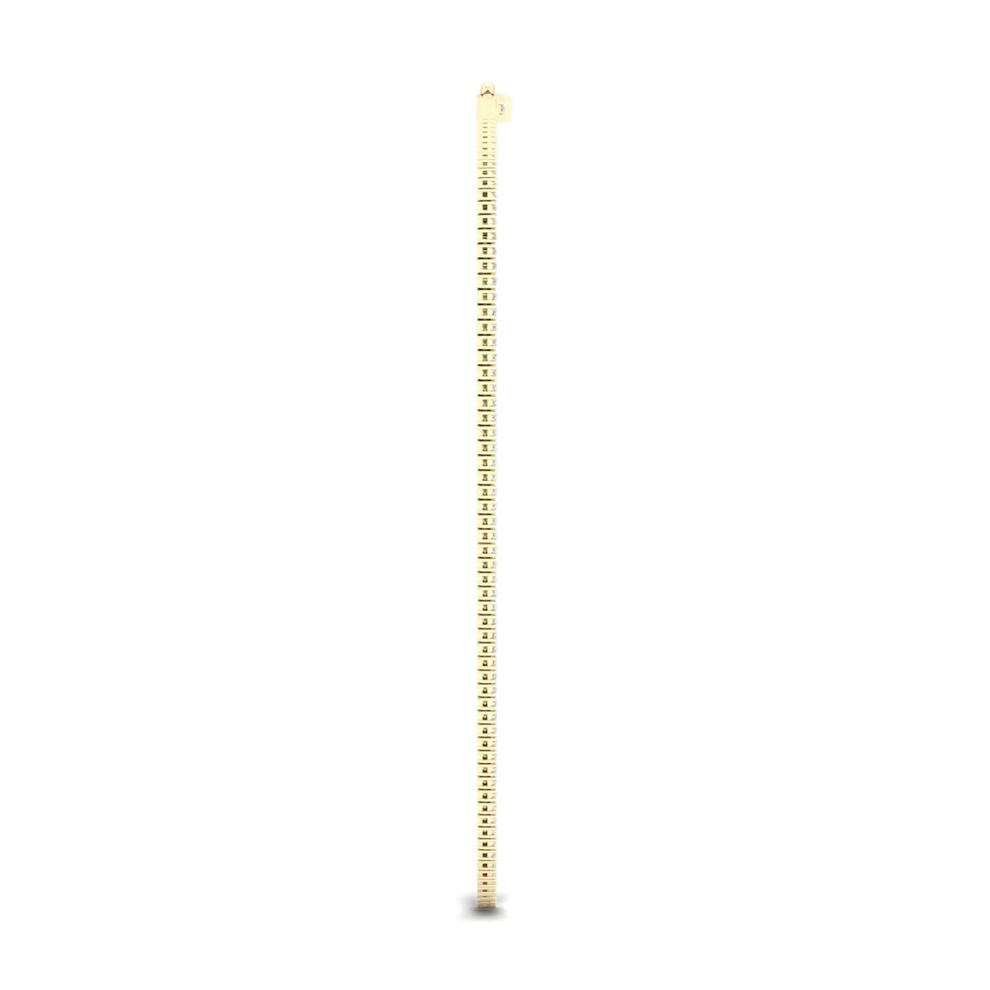 Lab Grown Diamond Tennis Necklace in 14K Yellow Gold (7 ct. tw.) – Image 4 of 4