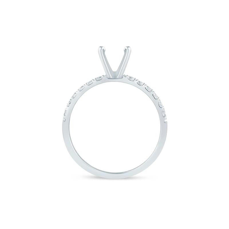 Diamond Semi-Mount Engagement Ring in Platinum &#40;1/2 ct. tw.&#41; &#40;Setting Only&#41; – Image 4 of 6
