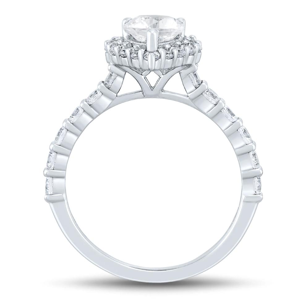 Pear-Shaped Lab Grown Diamond Engagement Ring in 14K White Gold (2 1/4 ct. tw.) – Image 2 of 3
