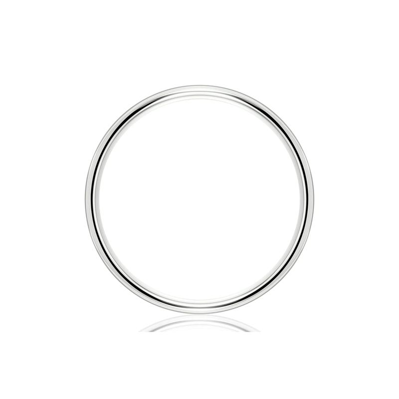 Men&rsquo;s Satin Wedding Band in Platinum, 6MM – Image 2 of 3