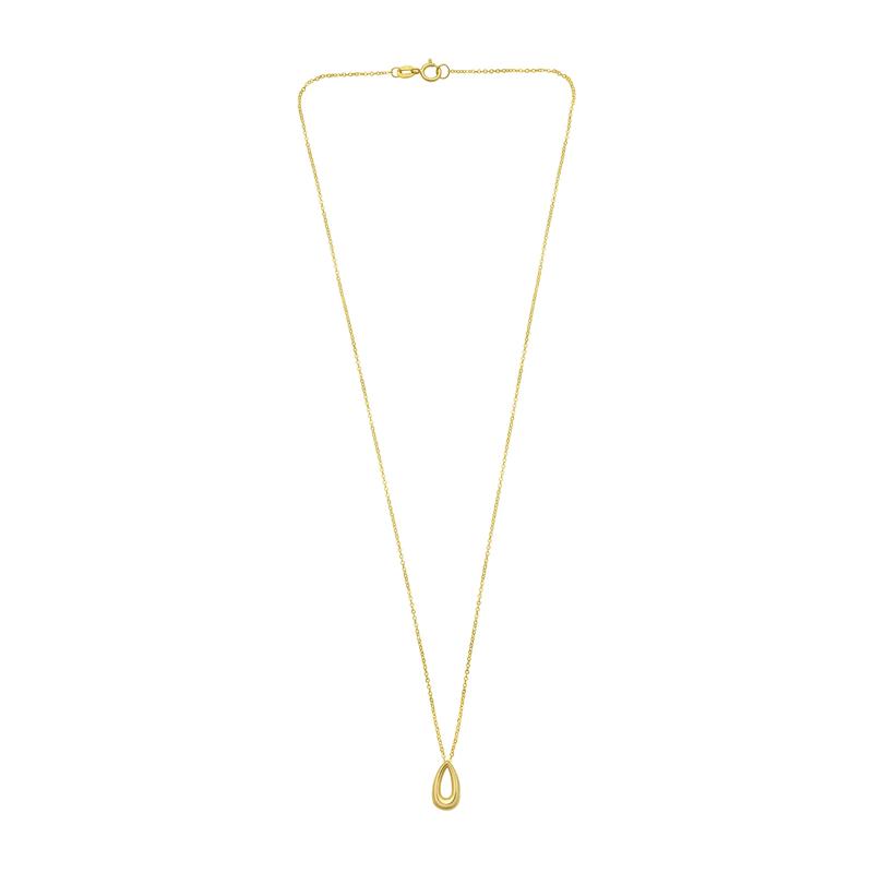 Open Teardrop Necklace in 14K Yellow Gold – Image 1 of 2