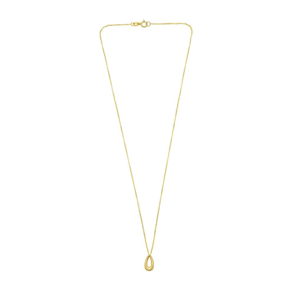 Open Teardrop Necklace in 14K Yellow Gold – Image 1 of 2
