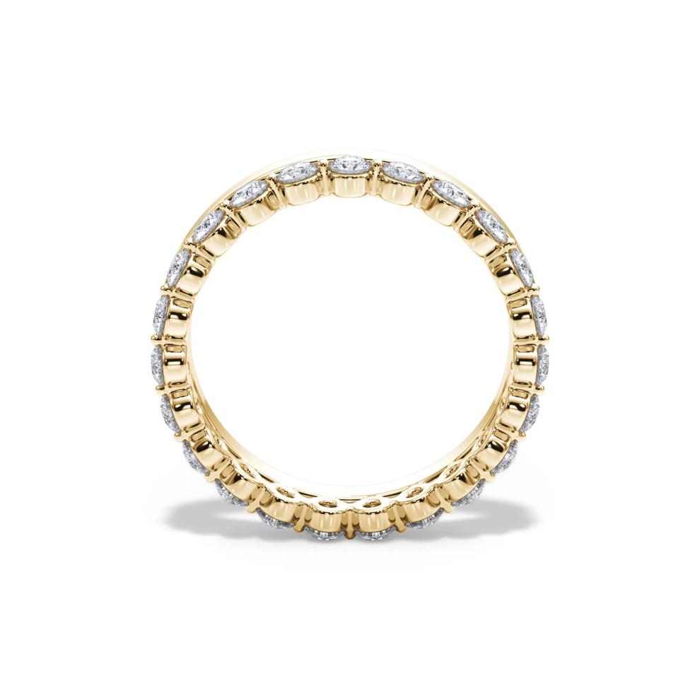 Lab Grown Diamond Shared Prong Stack Eternity Band in 14K Yellow Gold (1 ct. tw.) – Image 2 of 4