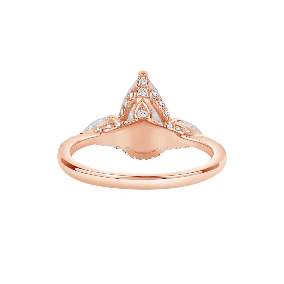 River Lab Grown Diamond Pear-Shaped Engagement Ring in 14K Rose Gold (3-1/4 ct. tw.) – Image 4 of 5