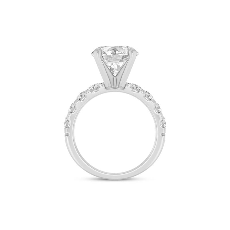 1 3/4 ct. tw. Lab Grown Diamond Semi-Mount Engagement Ring in 14K White Gold &#40;Setting Only&#41; – Image 3 of 6