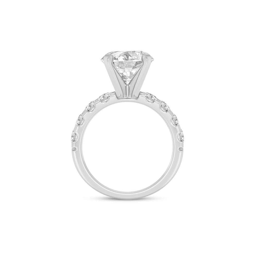 1 3/4 ct. tw. Lab Grown Diamond Semi-Mount Engagement Ring in 14K White Gold (Setting Only) – Image 3 of 6