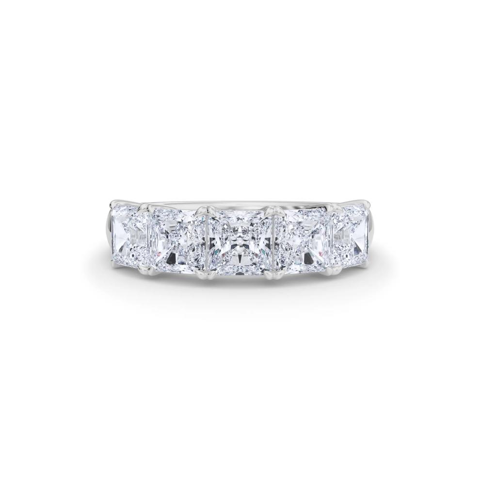 Lab Grown Diamond Five-Stone Anniversary Band in 14K White Gold (3 ct. tw.) – Image 5 of 5