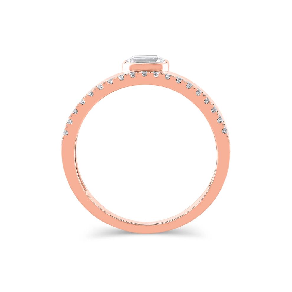 Lab Grown Diamond Multi-Row Anniversary Band in 10K Rose Gold (1/2 ct. tw.) – Image 2 of 3