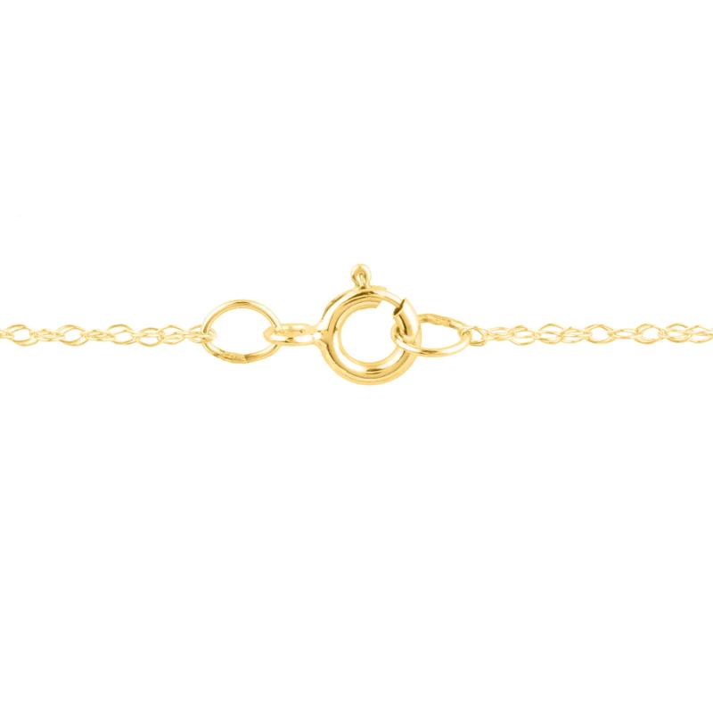 Diamond Accent Spaced Bar Necklace in 14K Yellow Gold – Image 3 of 3