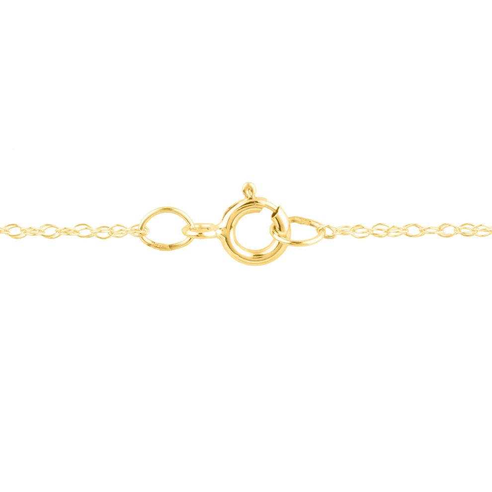 Diamond Accent Spaced Bar Necklace in 14K Yellow Gold – Image 3 of 3