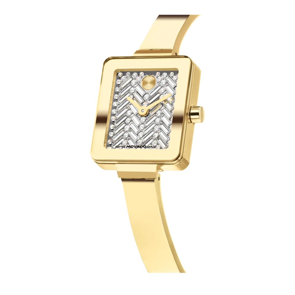 Ladies' Mini Tank Watch in Gold-Tone Stainless Steel, 23mm – Image 3 of 3