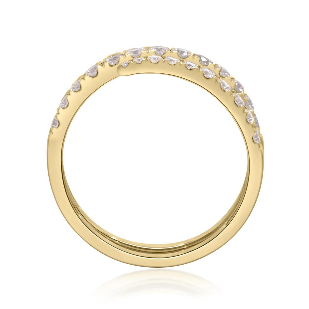 Diamond Coil Ring in 10K Yellow Gold (3/4 ct. tw.) – Image 5 of 5