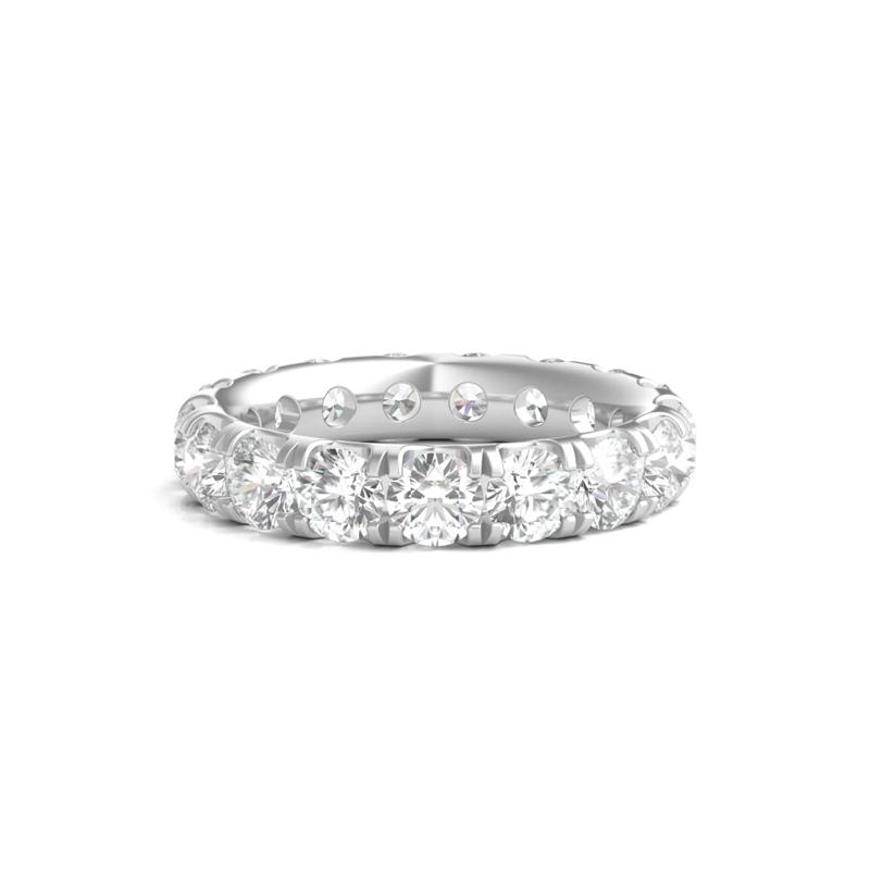 Diamond Wedding Band with Eternity Setting in Platinum &#40;4 ct. tw.&#41; – Image 1 of 3