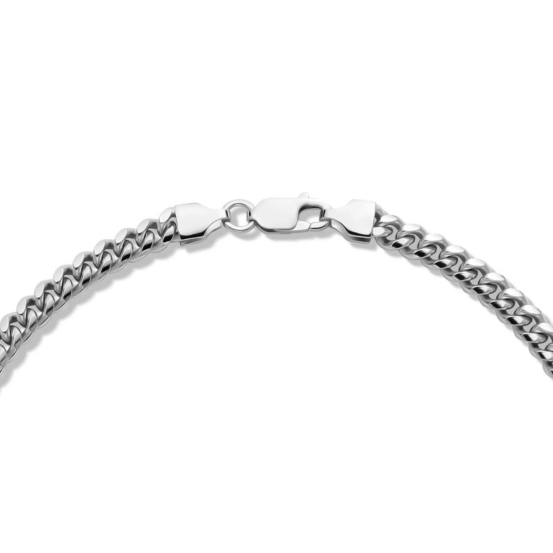 Men&#39;s Miami Cuban Chain in Sterling Silver, 24&quot; – Image 2 of 3