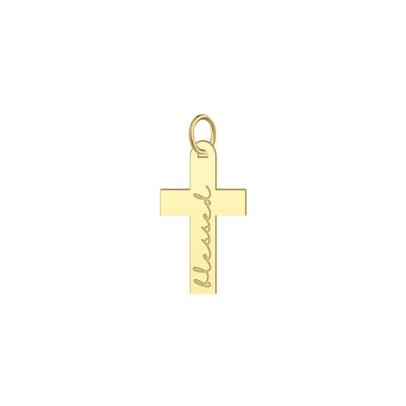 Cross Charm in 10K Yellow Gold – Image 1 of 1