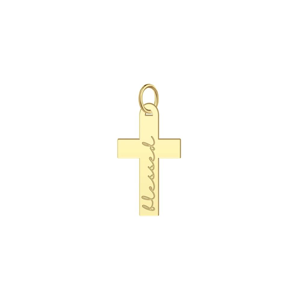 Cross Charm in 10K Yellow Gold – Image 1 of 1