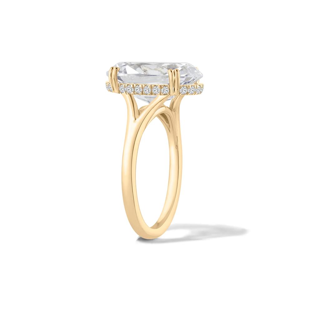 Lab Grown Diamond Oval Engagement Ring in 14K Yellow Gold (7 1/5 ct. tw.) – Image 3 of 4