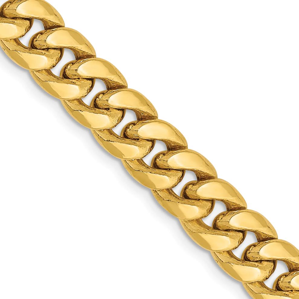 Miami Cuban Chain in 14K Yellow Gold, 24" – Image 2 of 4