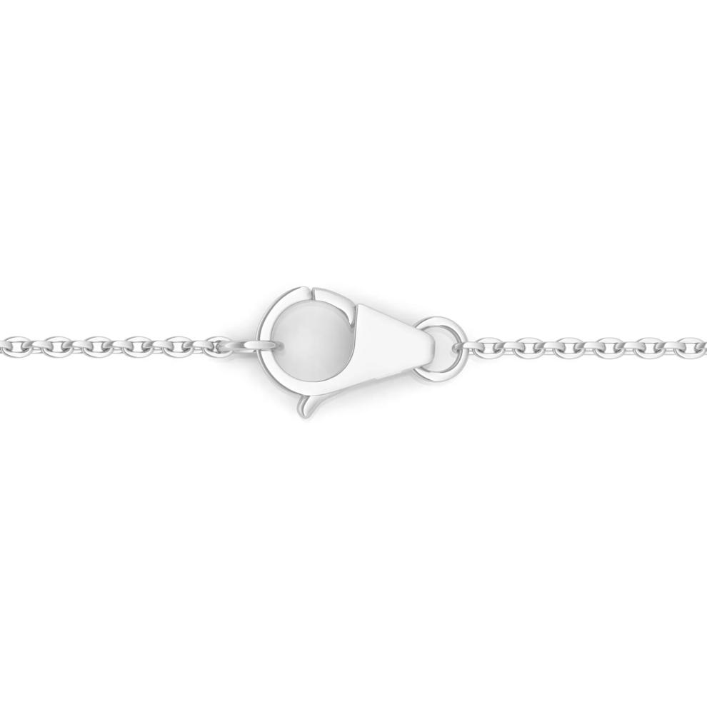 Lab Grown Diamond Round Halo Pendant in 14K White Gold (1 ct. tw.) – Image 3 of 3