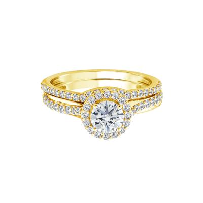 Lab Grown Diamond Engagement Ring Set in 10K Yellow Gold (1 1/5 ct. tw.)