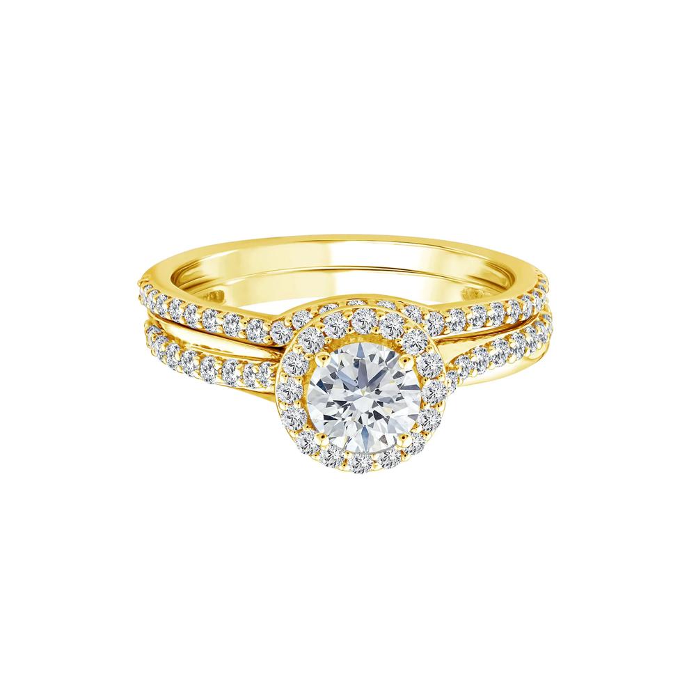 Lab Grown Diamond Engagement Ring Set in 10K Yellow Gold (1 1/5 ct. tw.) – Image 1 of 3