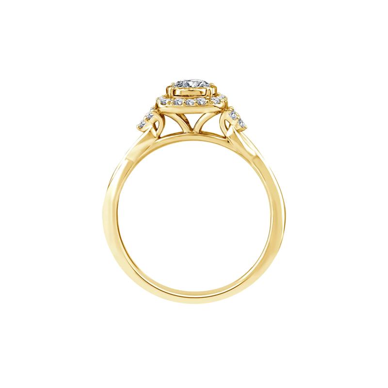 Lab Grown Diamond Promise Ring in 10K Yellow Gold (1/2 ct. tw.) – Image 2 of 3