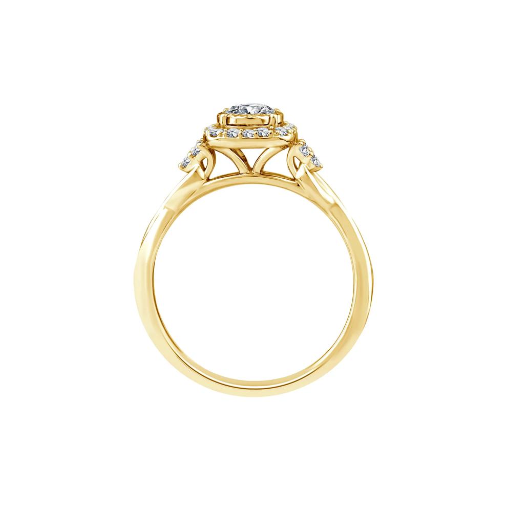 Lab Grown Diamond Promise Ring in 10K Yellow Gold (1/2 ct. tw.) – Image 2 of 3